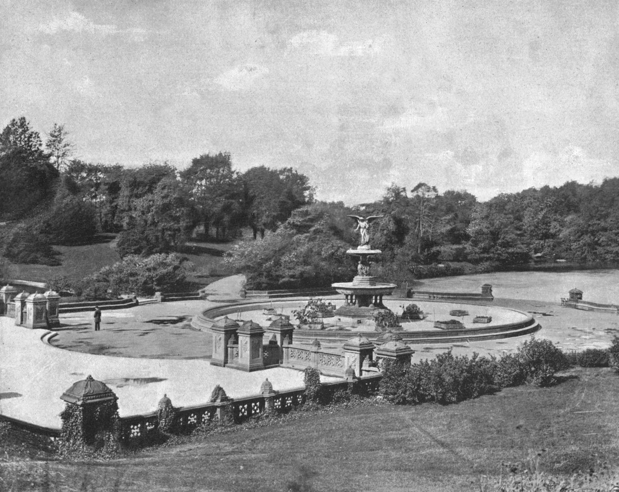 Bethesda Fountain, Central Park, New York, USA, c1900. tekijältä Unbekannt