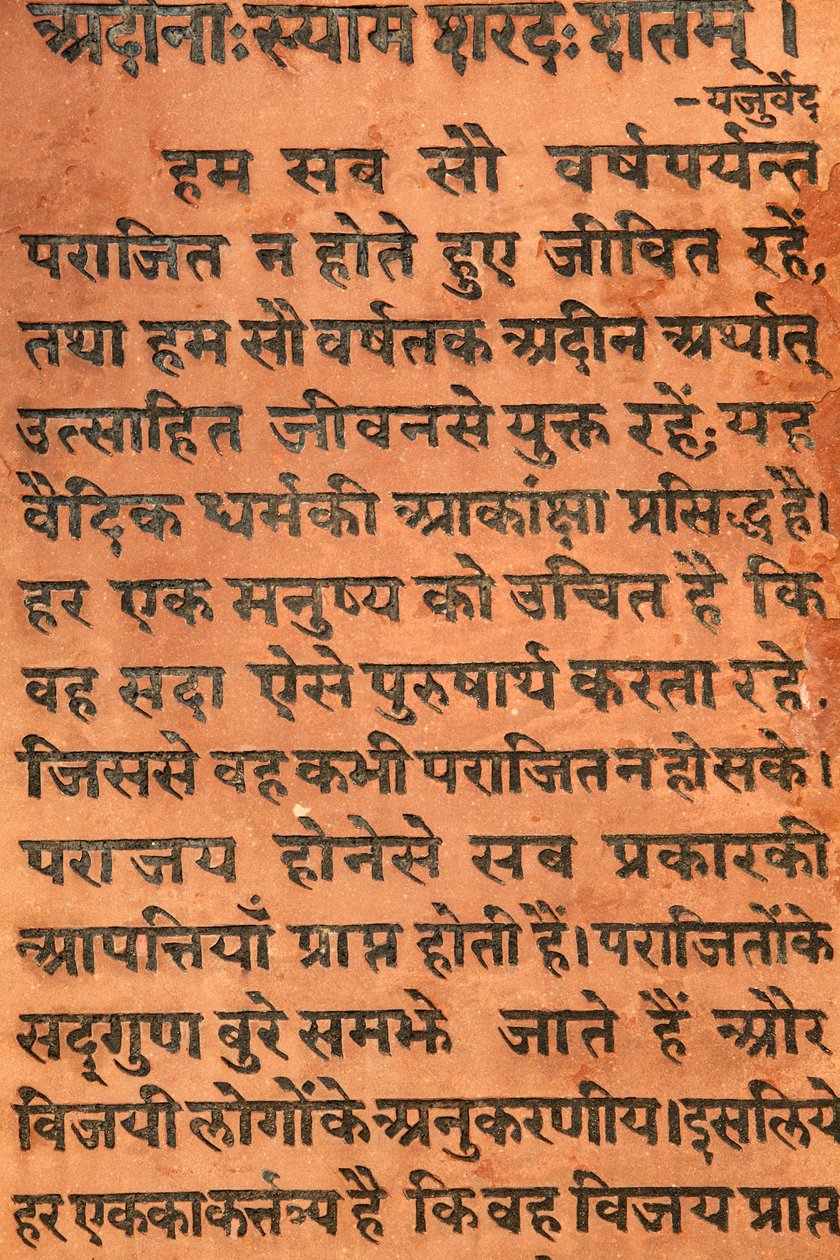 Bhagavad Gita kaiverrettu hindutemppeliin Vrindavanissa tänään tekijältä Unbekannt