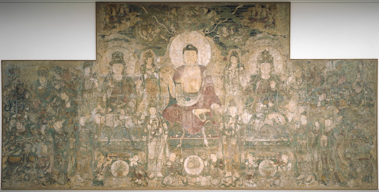 Bhaisajyaguru, parantamisen ja lääketieteen Buddha, vuodelta 1319 tekijältä Unbekannt