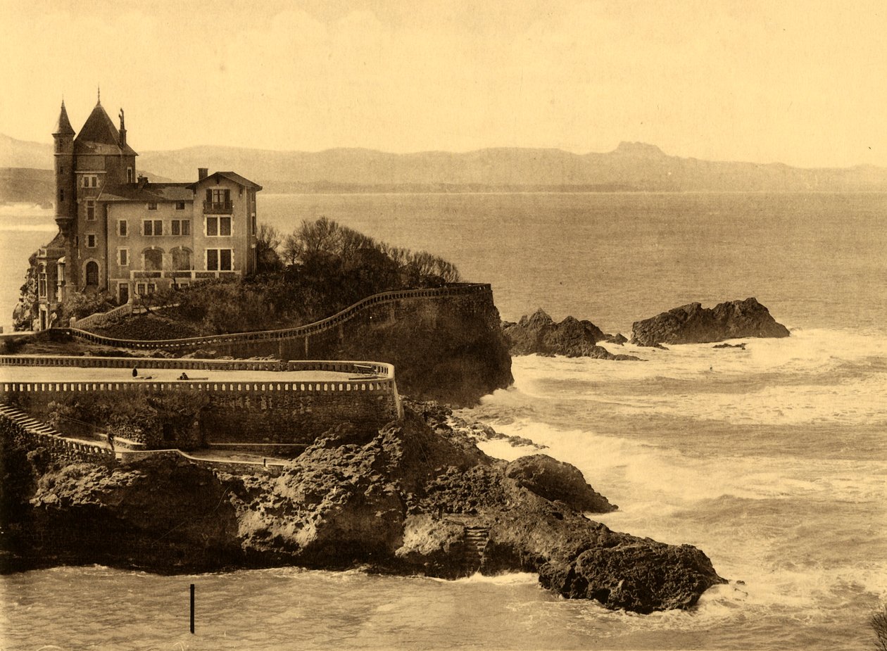 Biarritz - Villa Belza ja Chaine des Pyrenees, vuodelta 1930. tekijältä Unbekannt