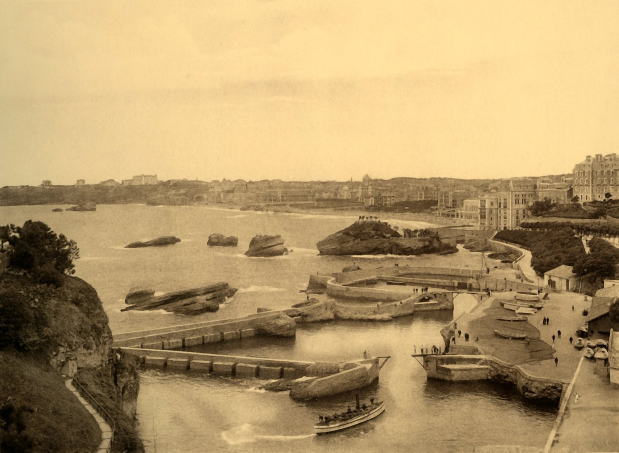 Biarritz - Kalastajien satama, vuodelta 1930. tekijältä Unbekannt