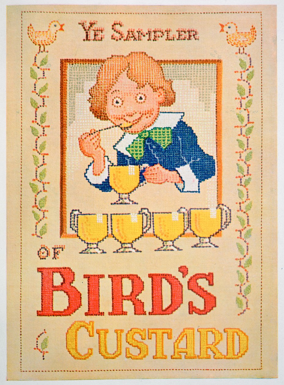 Birds Custard -mainos, 1929 tekijältä Unbekannt
