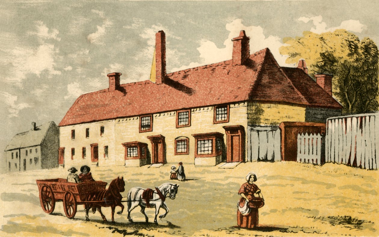 Pastori C.H.:n syntymäpaikka Spurgeon, Kelvedon, Essex, 1800-luvun puoliväli. tekijältä Unbekannt