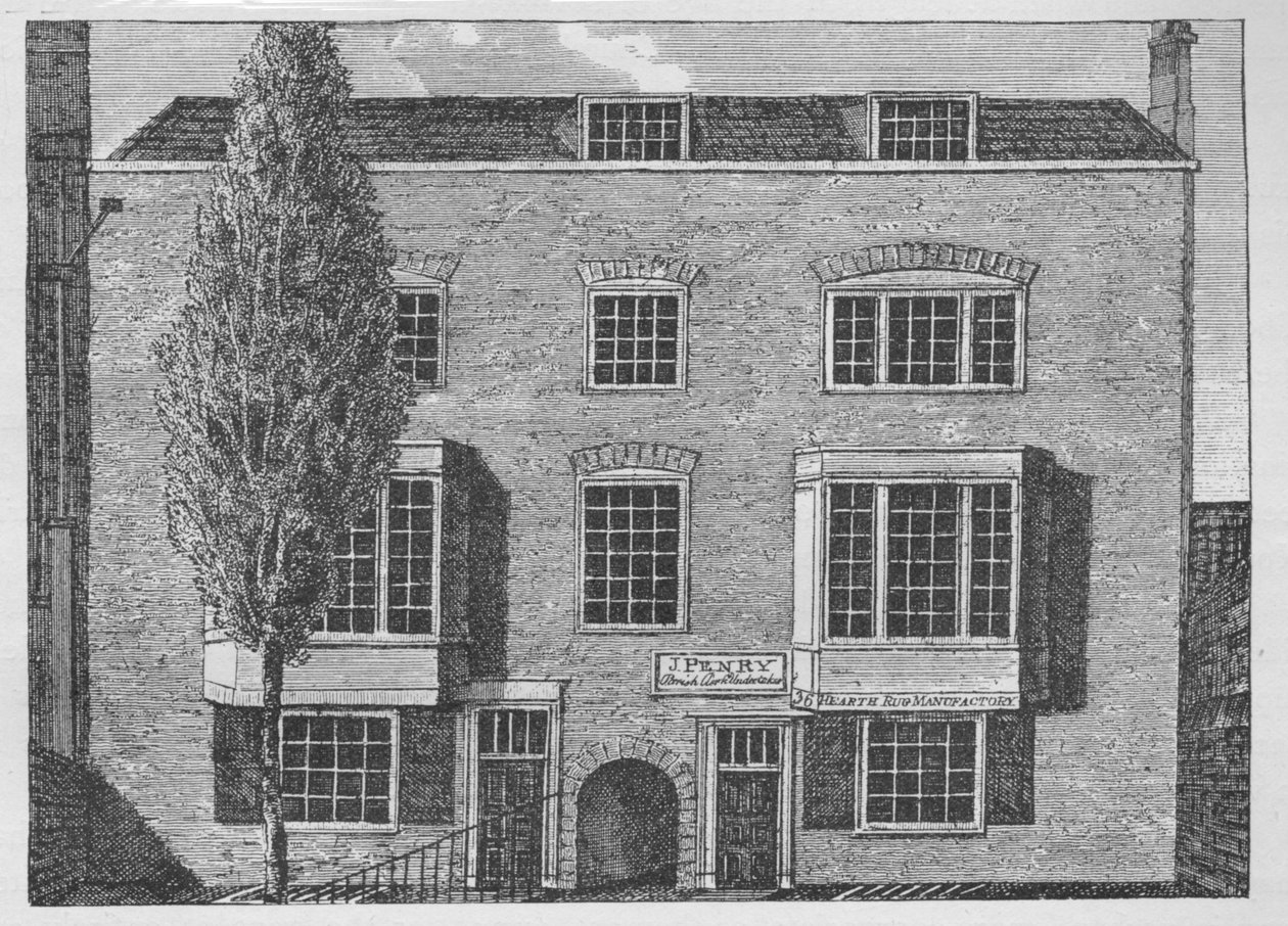 Bishop Burnetsin talo St Johns Squarella, Clerkenwell, Lontoo, n. 1900 1911 tekijältä Unbekannt