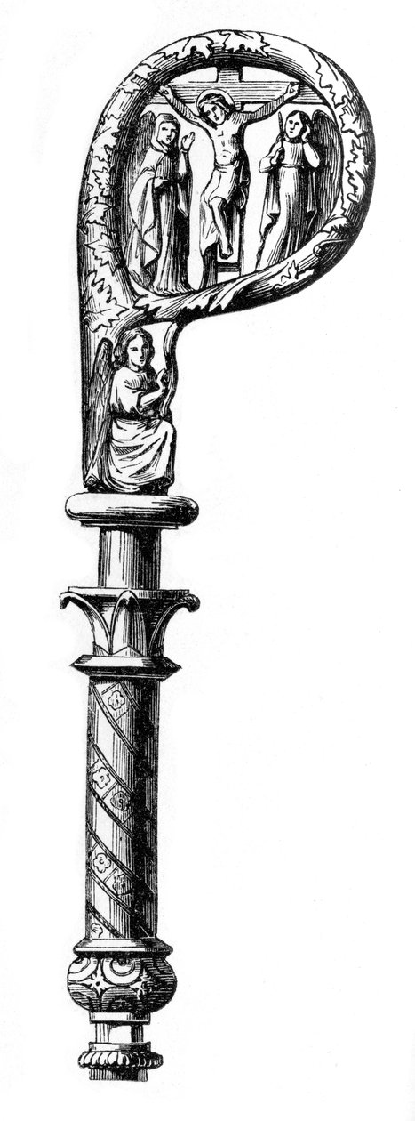 Bishops crozier, Metzin katedraali, 1300-luku, 1870 tekijältä Unbekannt
