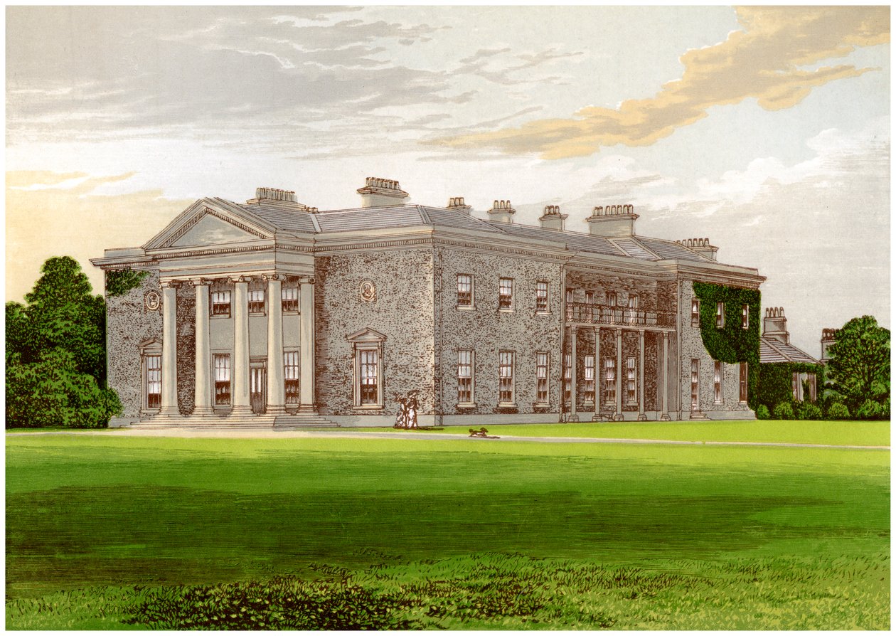Bishopscourt, Kildaren kreivikunta, Irlanti, Clonmelin jaarlin koti, n. 1880 tekijältä Unbekannt