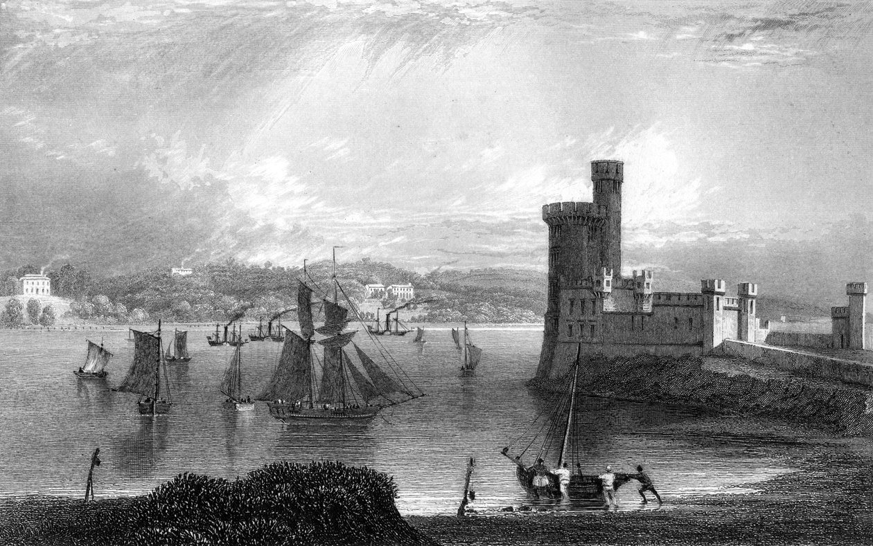 Blackrockin linna, lähellä Corkia, 1800-luku tekijältä Unbekannt