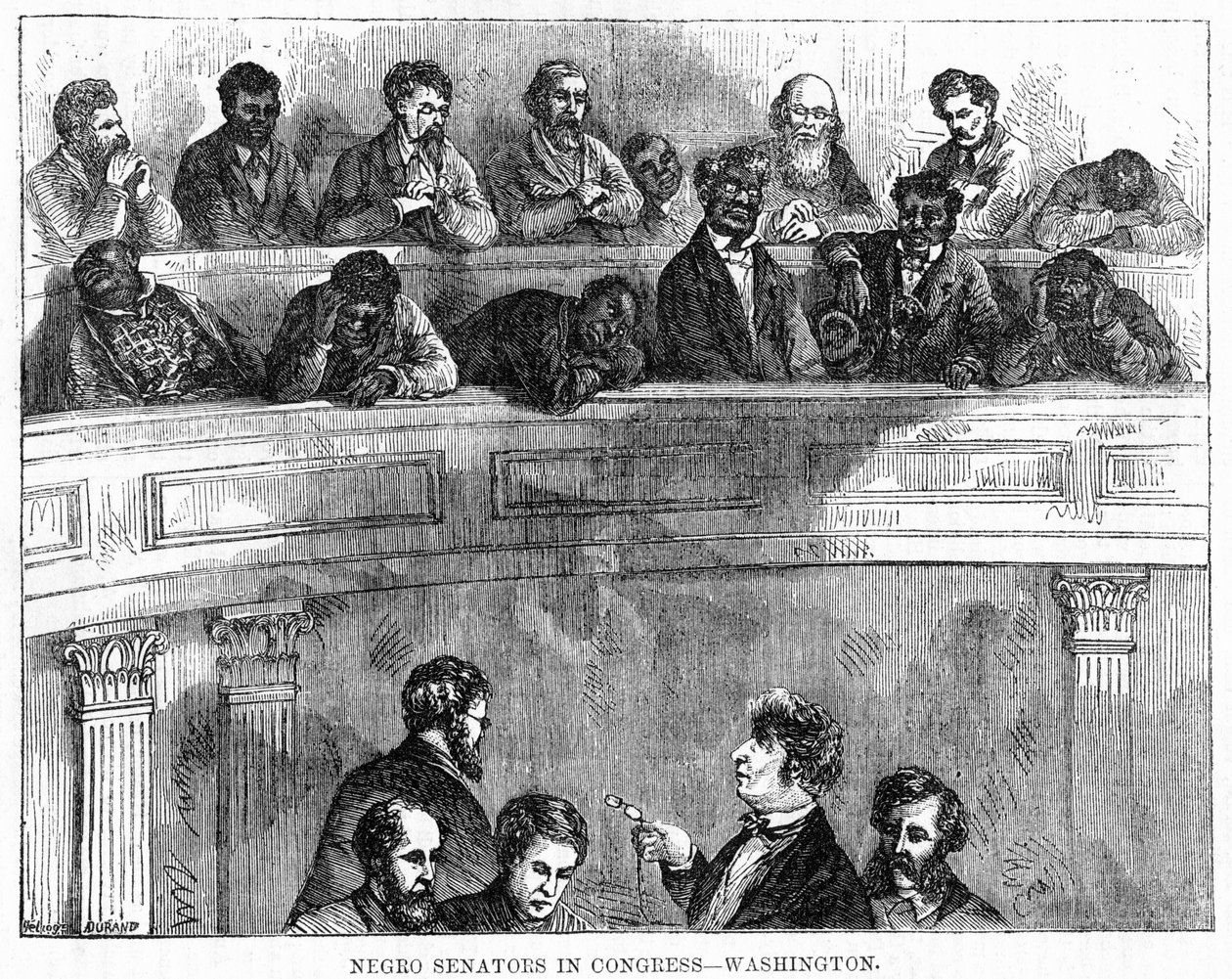 Mustat senaattorit kongressissa - Washington, 1868 tekijältä Unbekannt