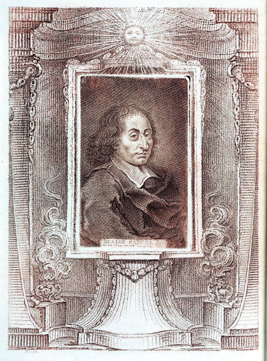 Blaise Pascal, ranskalainen matemaatikko, fyysikko ja filosofi, n. 1650 tekijältä Unbekannt