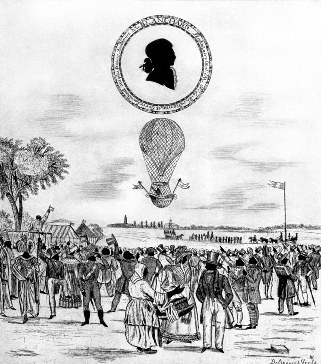Blanchards Balloon, 1790 1912 tekijältä Unbekannt