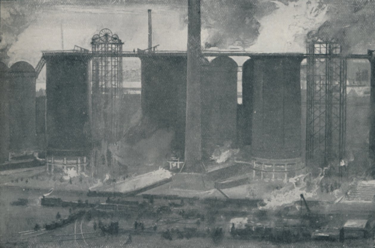 Masuunit Bell Bros. Iron Worksissa, Middlesborough, 1910 tekijältä Unbekannt