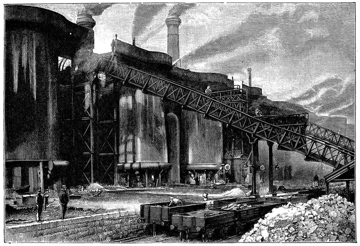 Masuunit, Barrow Hematite Iron and Steel Company, Barrow in Furness, Cumbria, 1890 tekijältä Unbekannt