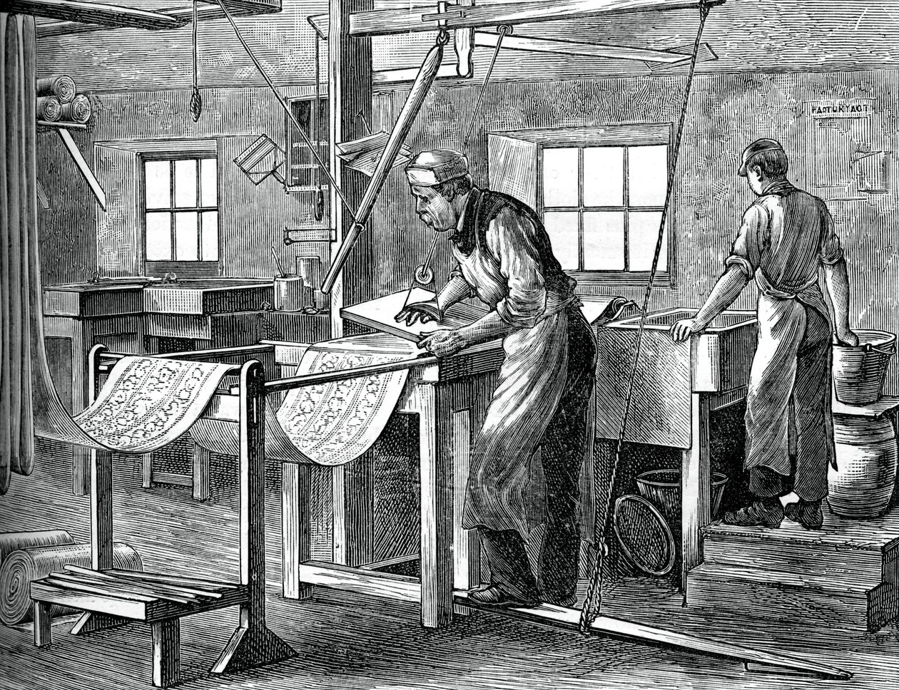 Tulostimet työssä, c1880 tekijältä Unbekannt