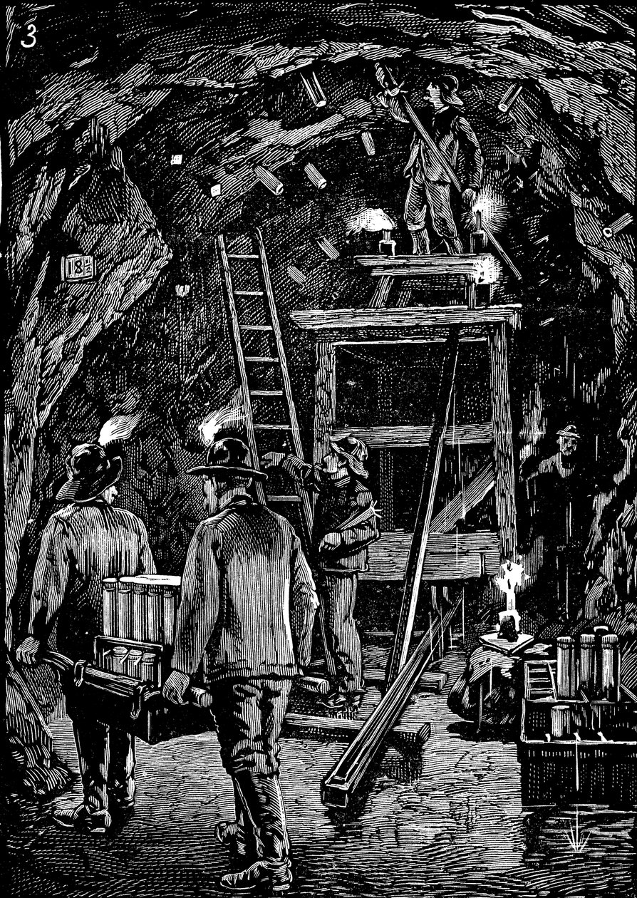 Blawing up Flood Rock, 1885 tekijältä Unbekannt