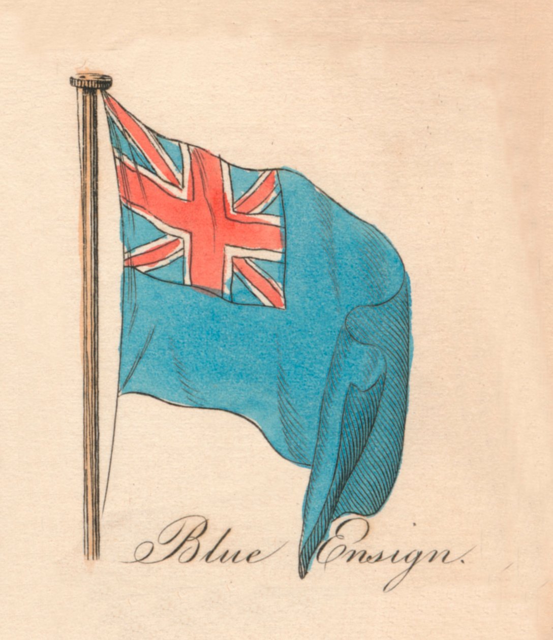 Sininen lippu, 1838 tekijältä Unbekannt
