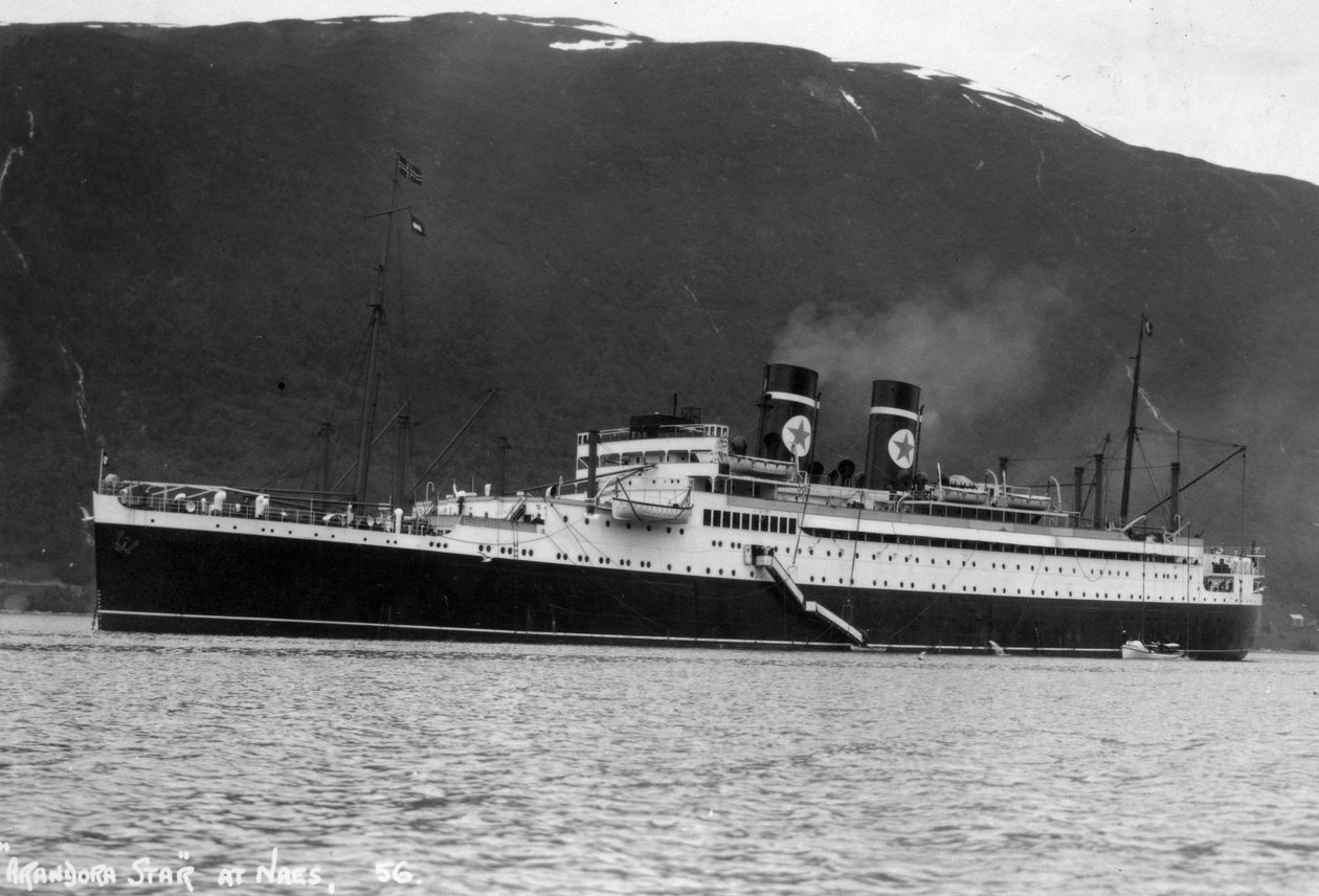 Blue Star Line -risteilyalus SS Arandora Star, Norja, c1927-c1939 tekijältä Unbekannt