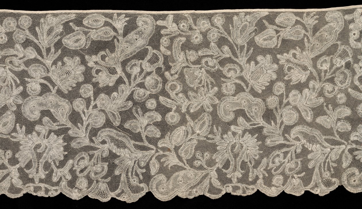 Bobbin Lace Flounce, 1700-luku. tekijältä Unbekannt