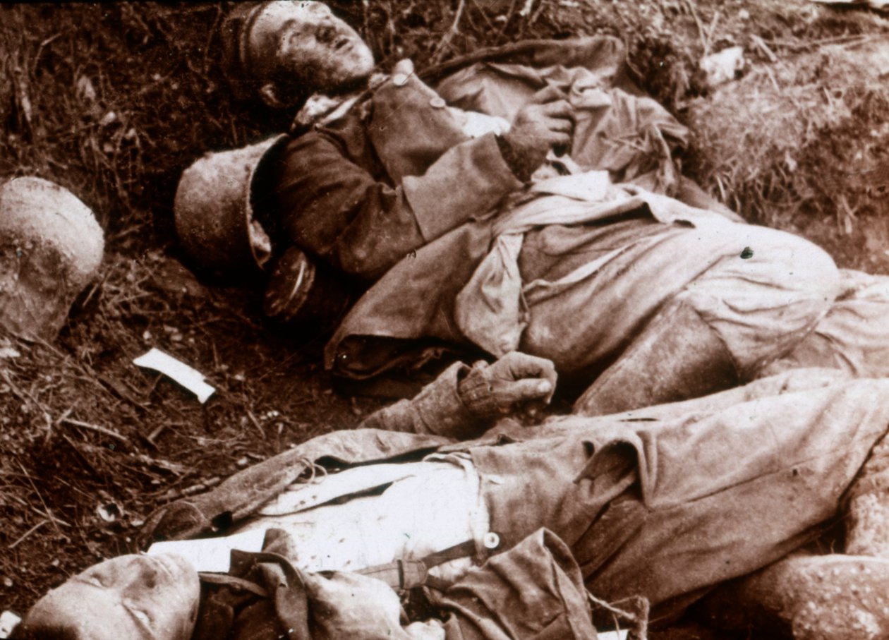 Saksalaisten kranaderien ruumiit, c1914-c1918 tekijältä Unbekannt
