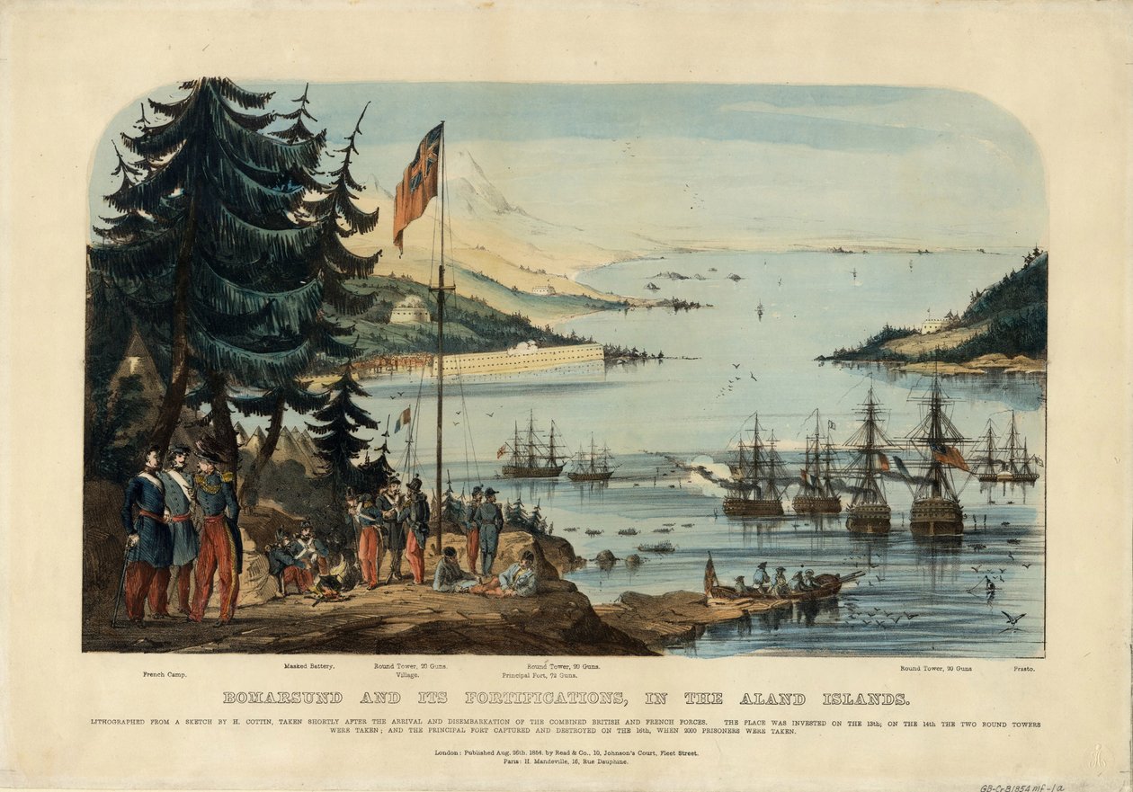 Bomarsund ja sen linnoitukset Ahvenanmaalla 1854, 1854 tekijältä Unbekannt