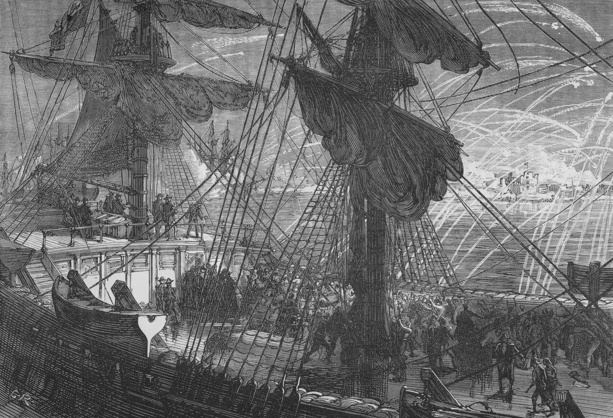 Bombardment of Flushing, c1880 tekijältä Unbekannt