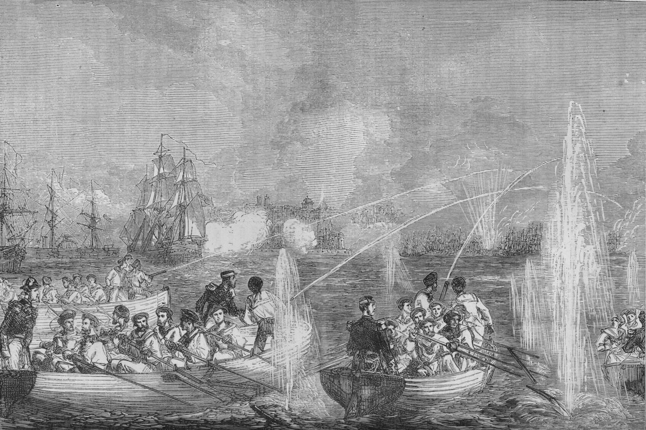 Odessan pommitus, 1880 tekijältä Unbekannt