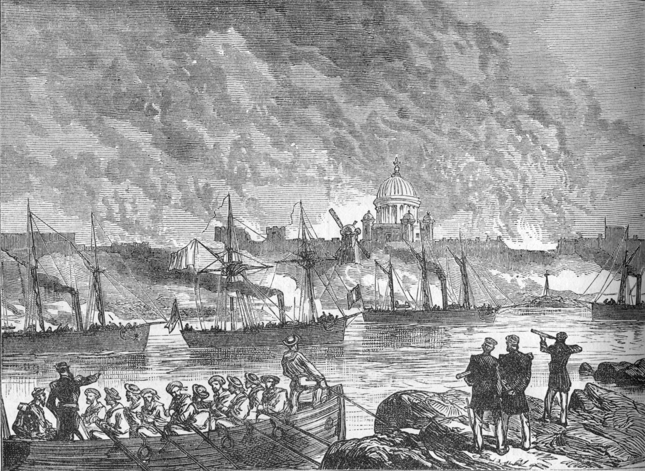 Sweaborgin pommitus, 1880 tekijältä Unbekannt