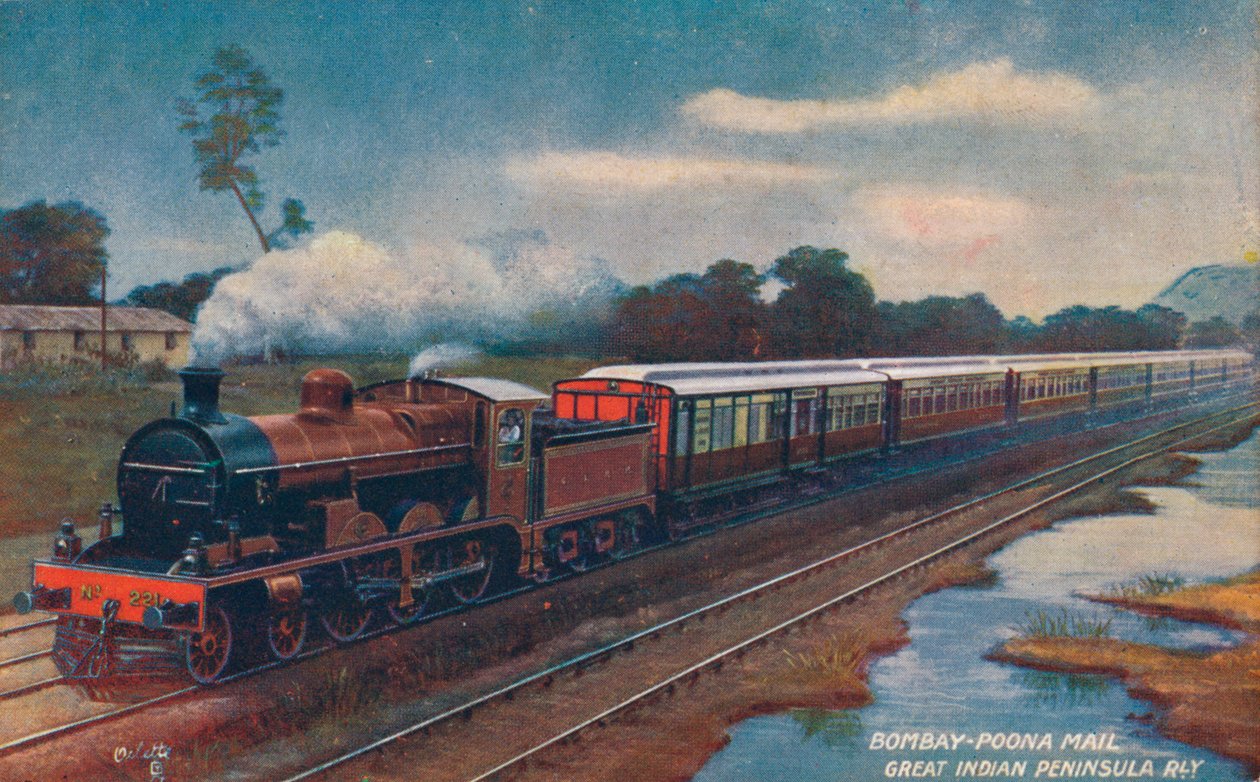 Bombay-Poona Mail, Great Indian Peninsula Railway, c1900 tekijältä Unbekannt