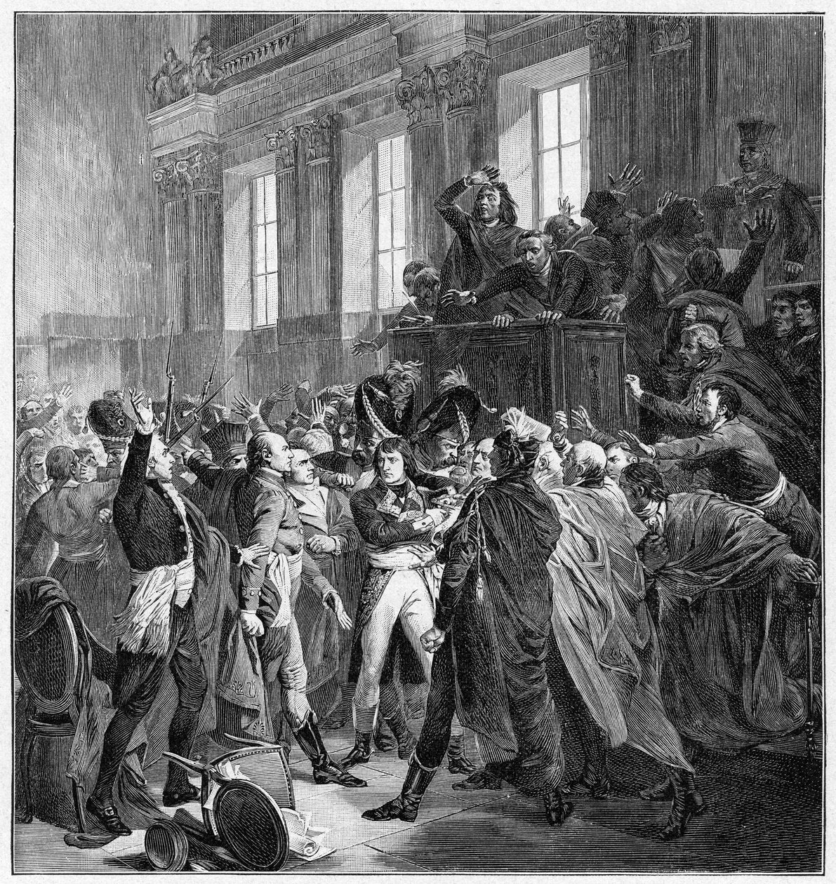 Bonaparte ja viidensadan neuvosto St Cloudissa, 10. marraskuuta 1799, 1900 tekijältä Unbekannt