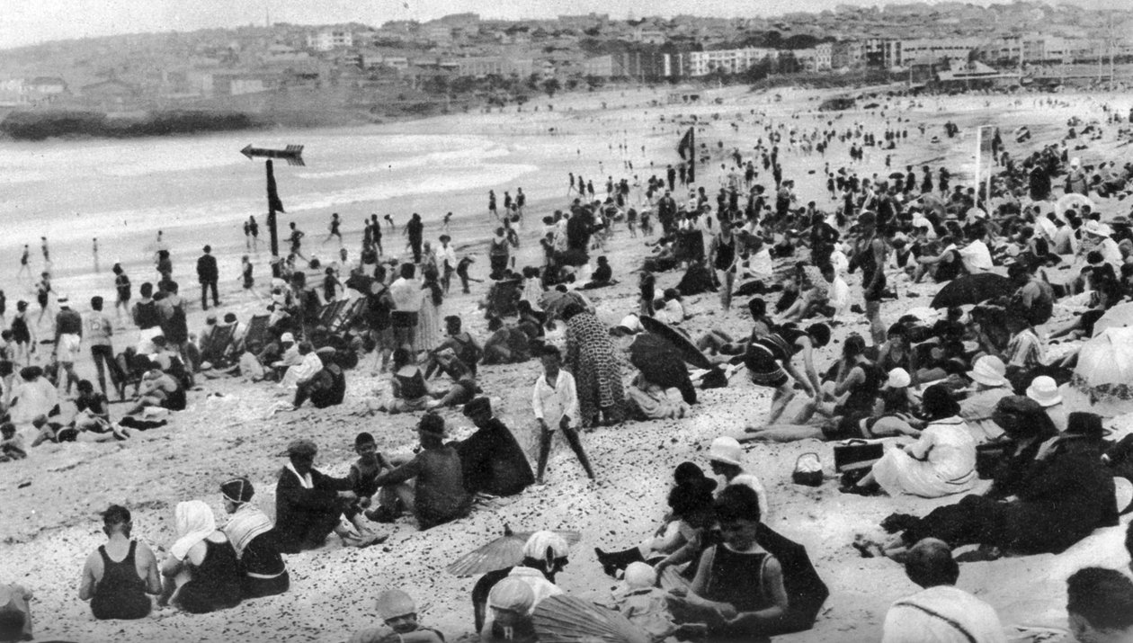 Bondi Beach, Sydney, Uusi Etelä-Wales, Australia, vuodelta 1924 tekijältä Unbekannt