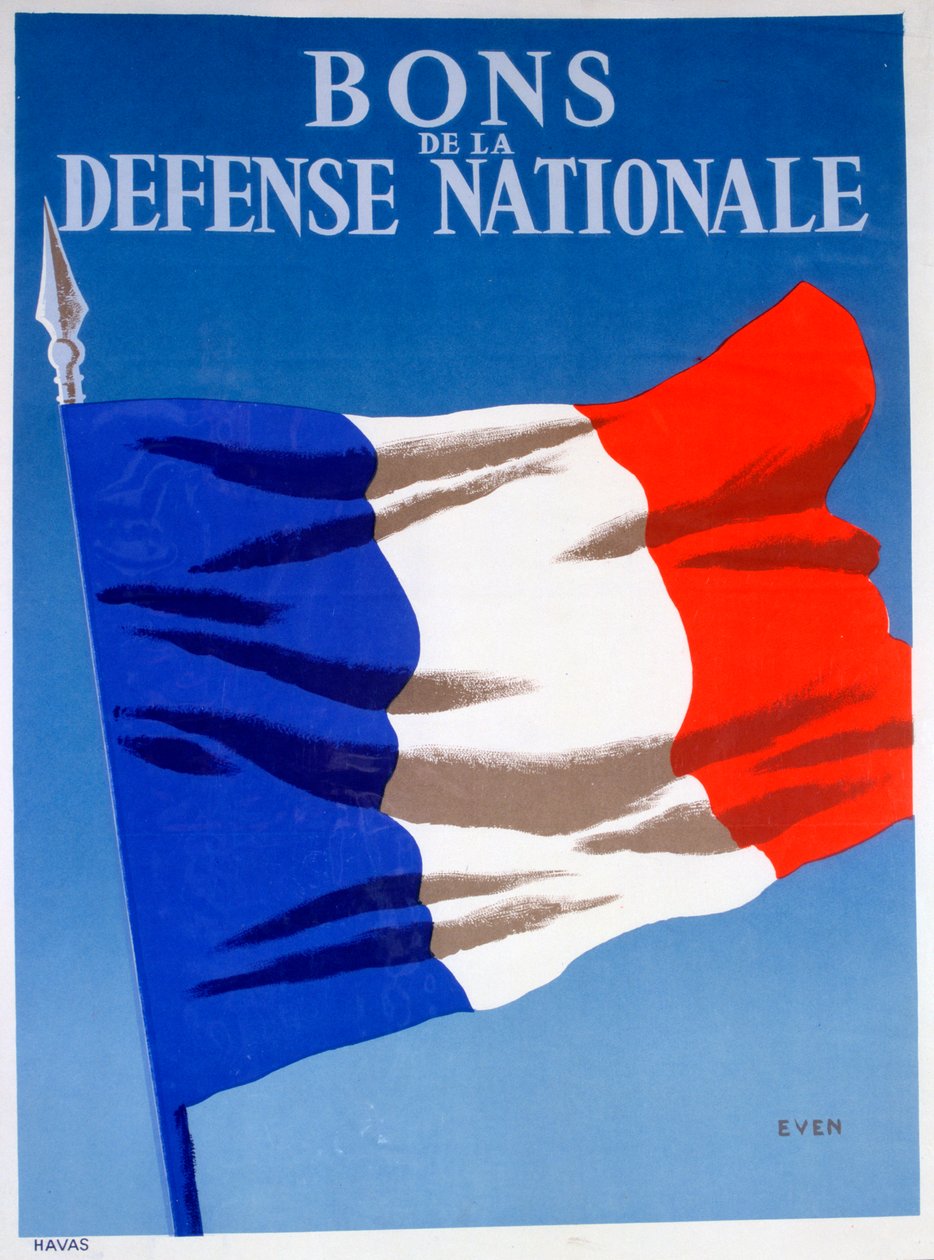 National Defense Bonds, ranskalainen juliste, n. 1944 tekijältä Unbekannt
