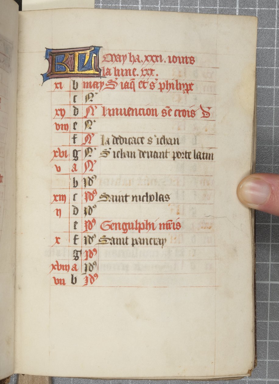 Book of Hours, n. 1450 (muste vellum) tekijältä Unbekannt