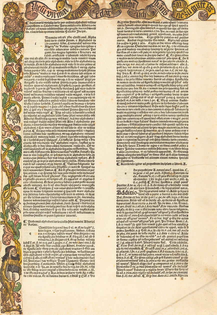 Raja almanakista, n. 1489. tekijältä Unbekannt