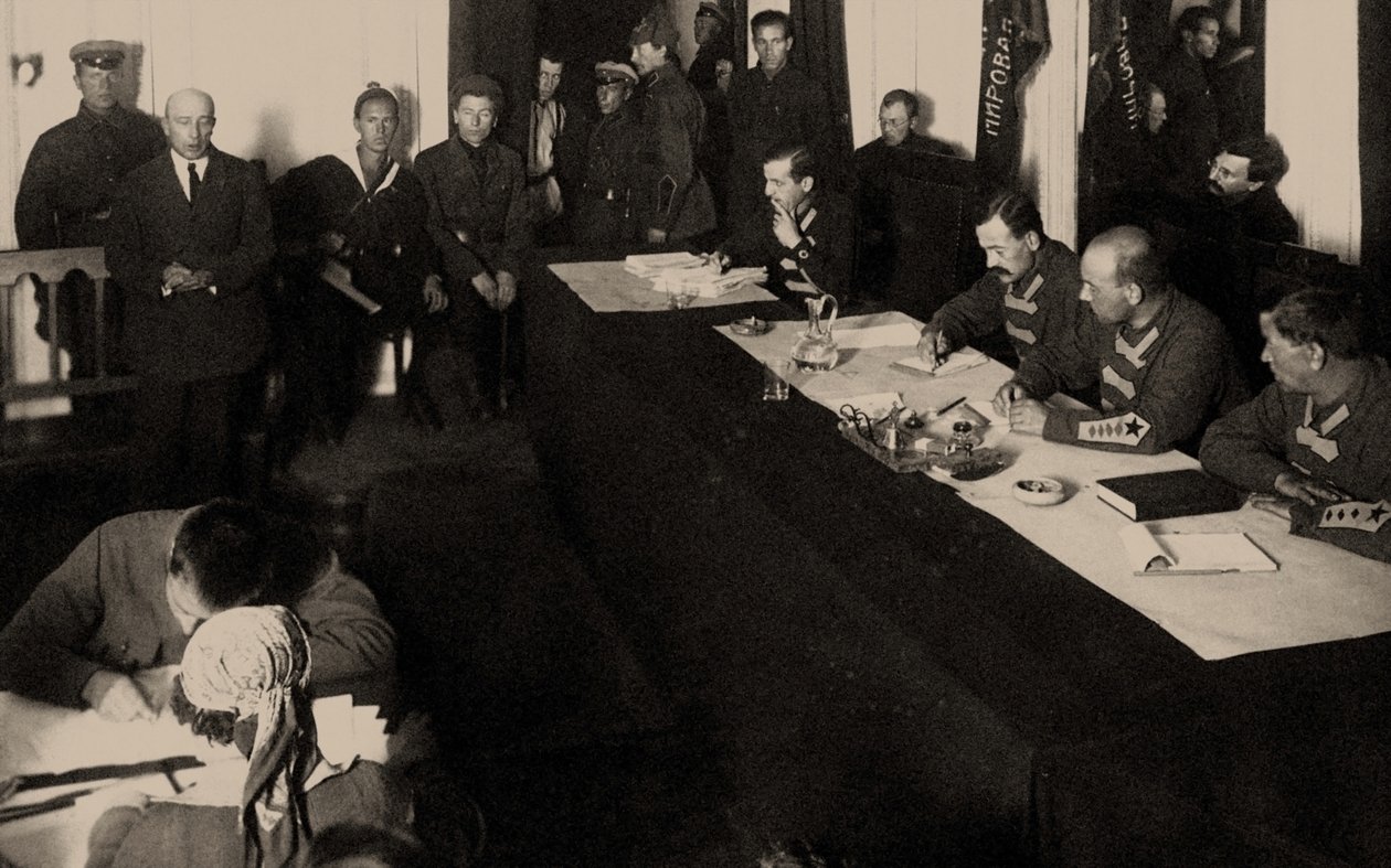 Boris Savinkov Neuvostoliiton korkeimman tuomioistuimen sotilaskollegiossa..., 1924. tekijältä Unbekannt