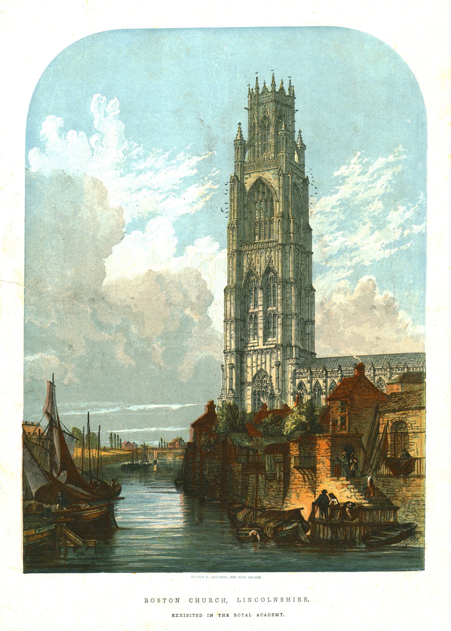 Bostonin kirkko, Lincolnshire, 1856. tekijältä Unbekannt