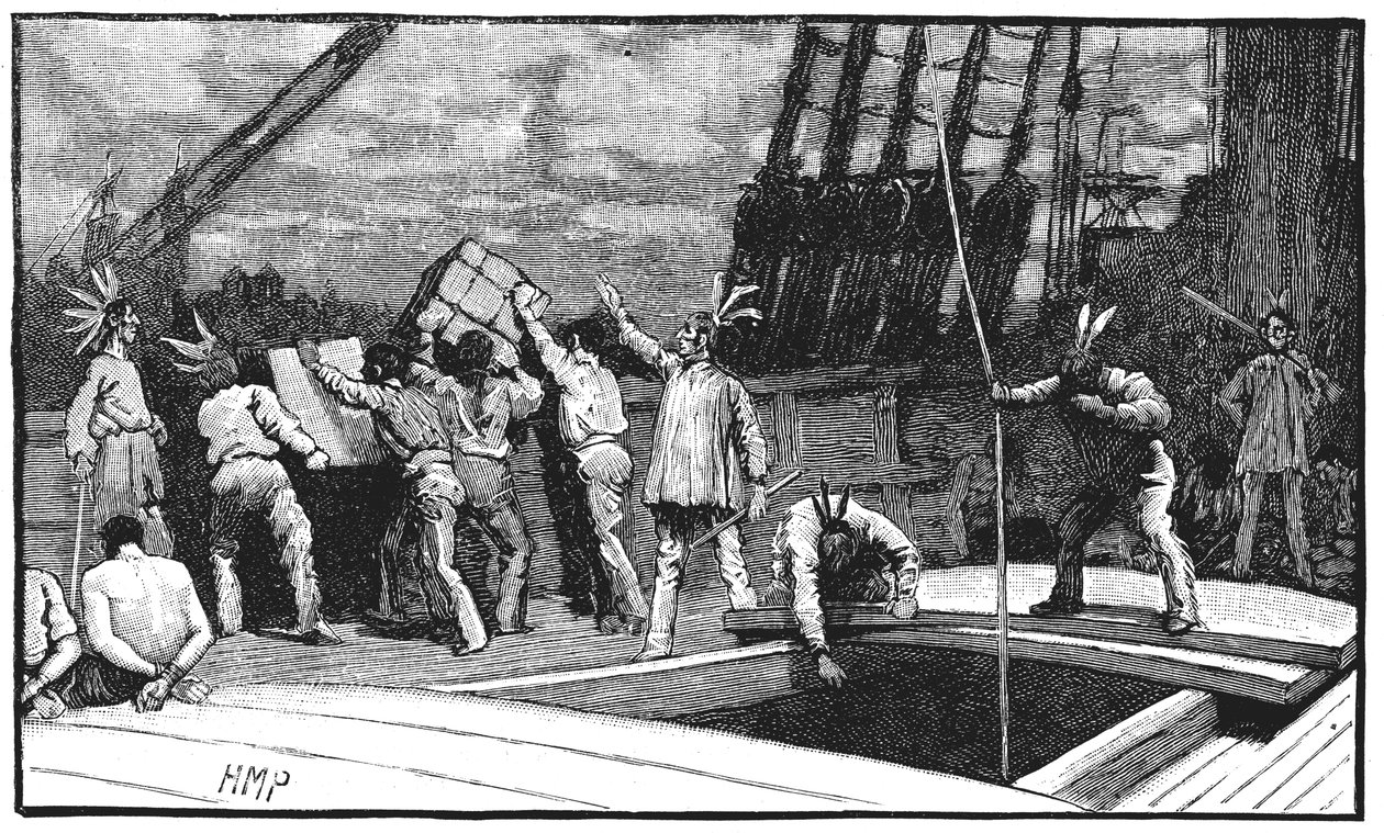 Bostonin teekutsut, 26. joulukuuta 1773 tekijältä Unbekannt