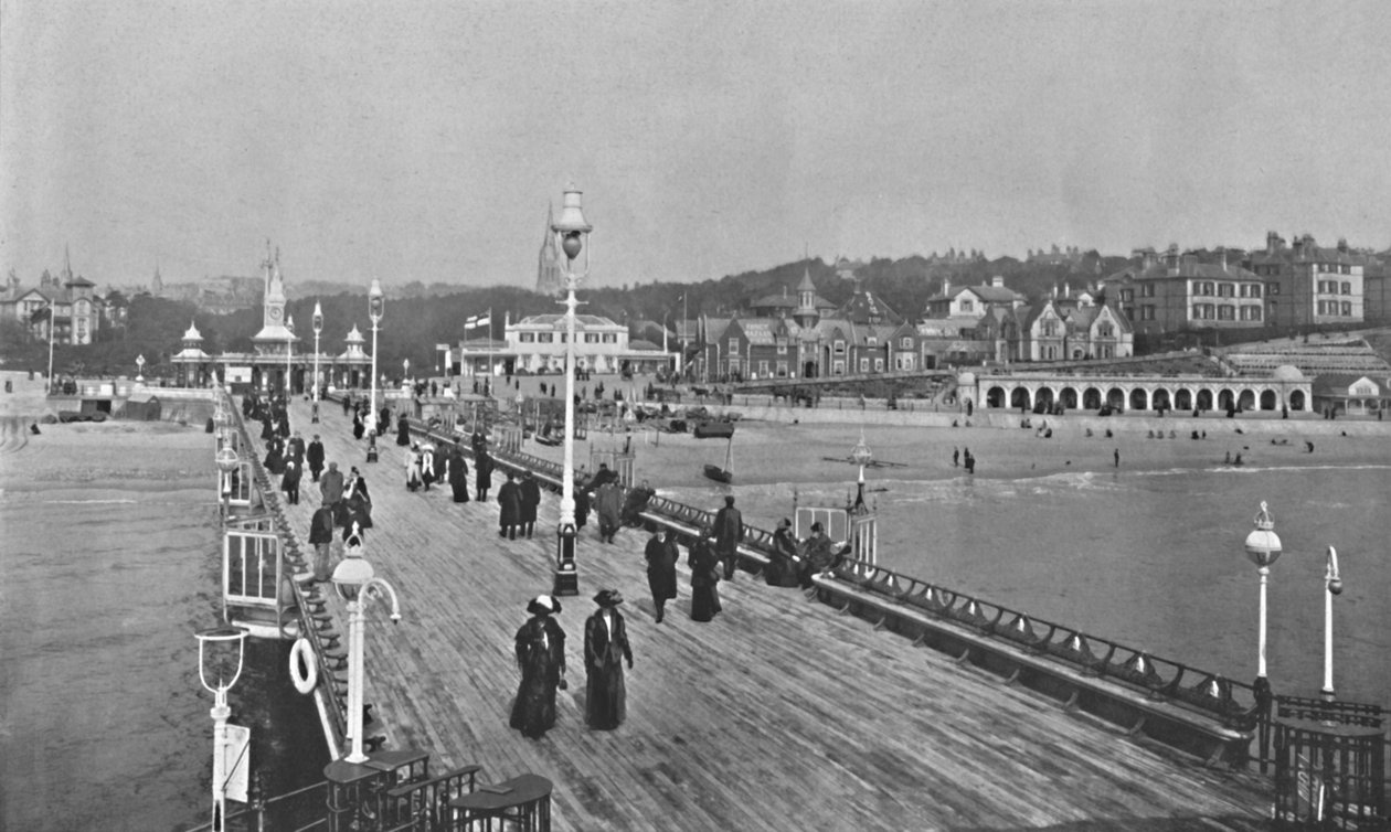 Bournemouthin laituri, 1910 tekijältä Unbekannt