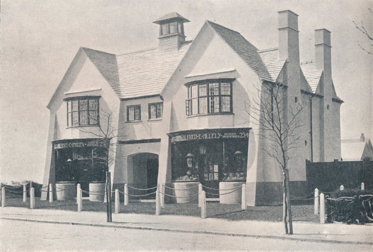Bournville: kaksi kyläkauppaa, kirjoittanut WA Harvey, c1900 1901-1902 tekijältä Unbekannt