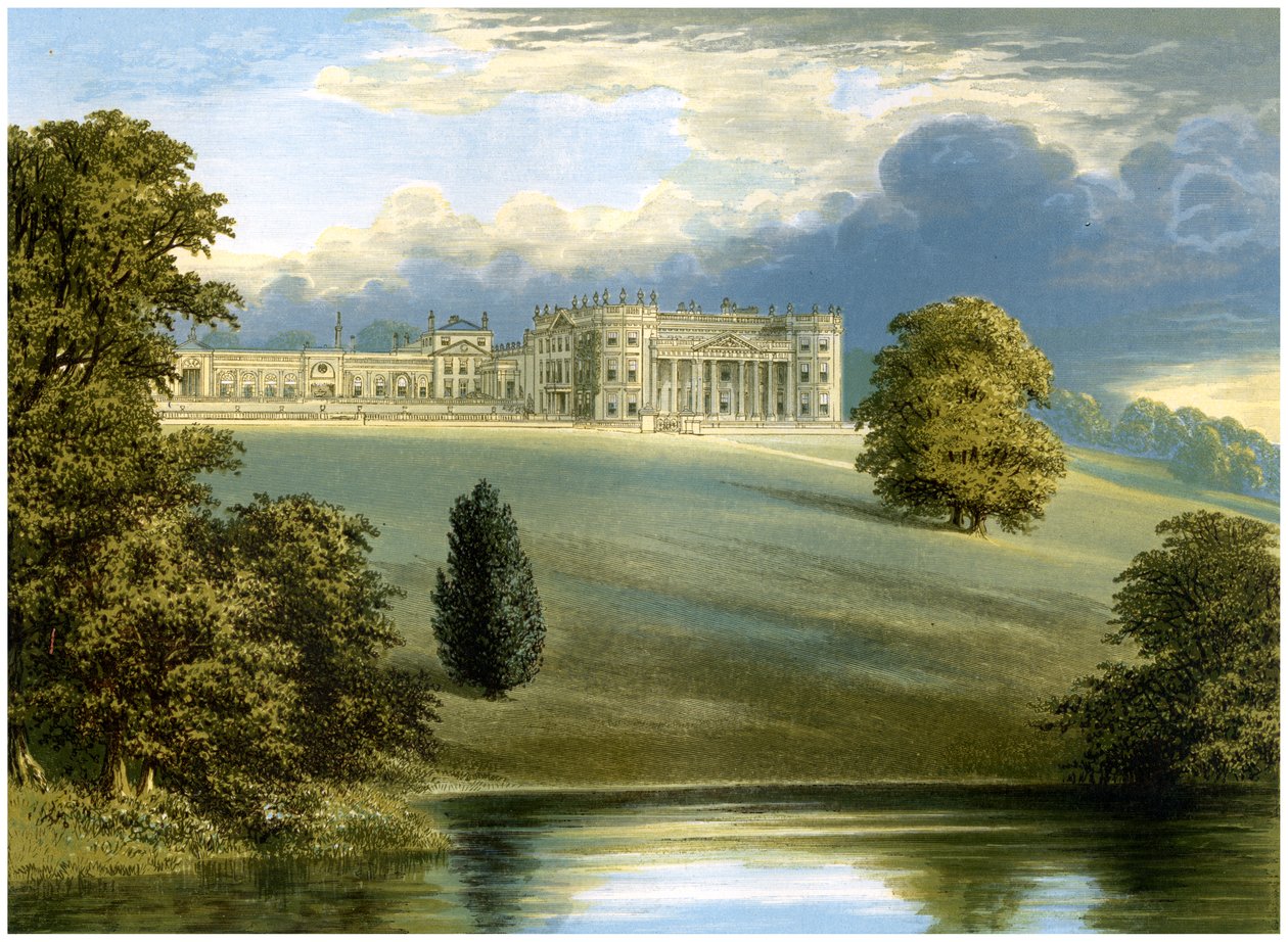Bowood Park, Wiltshire, Lansdownen markiisin koti, vuodelta 1880 tekijältä Unbekannt