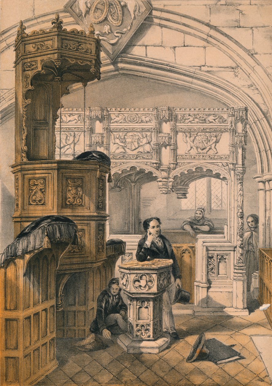 Boxgrove Church, Sussex, 1800-luku. tekijältä Unbekannt