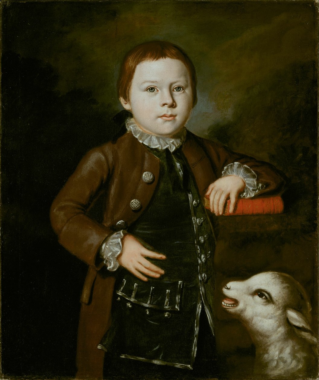 Hallett-perheen poika karitsan kanssa, 176676. tekijältä Unbekannt