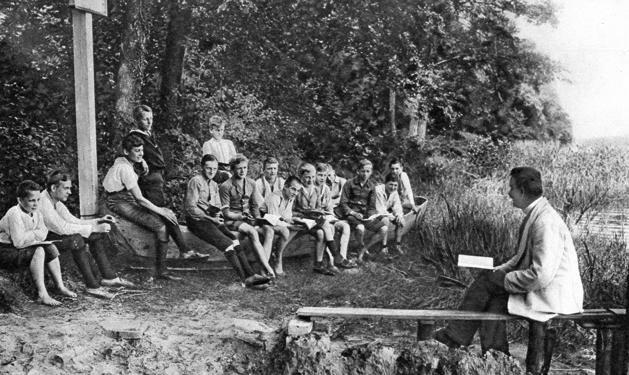 Pojat opiskelevat luontoa, Saksa, 1922 tekijältä Unbekannt
