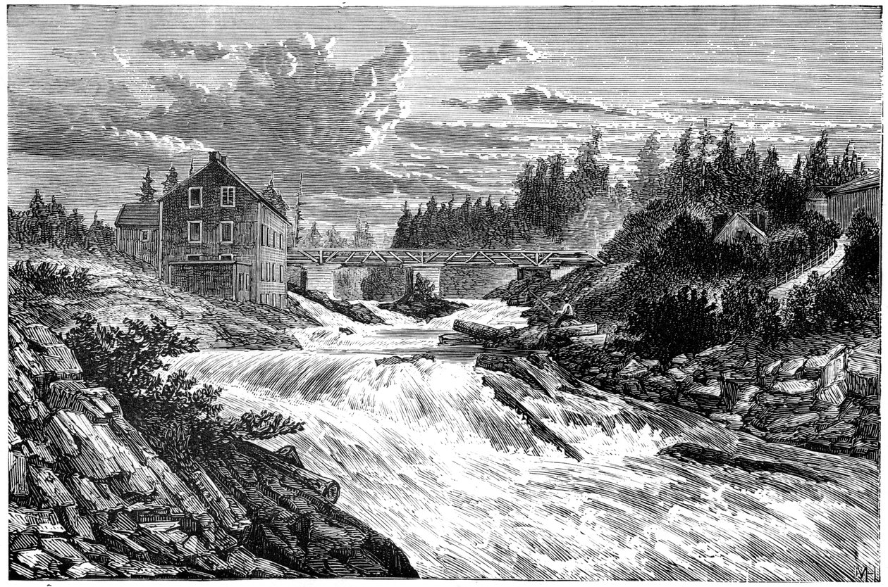 Bracebridge, Muskoka, Ontario, Kanada, 1800-luku tekijältä Unbekannt