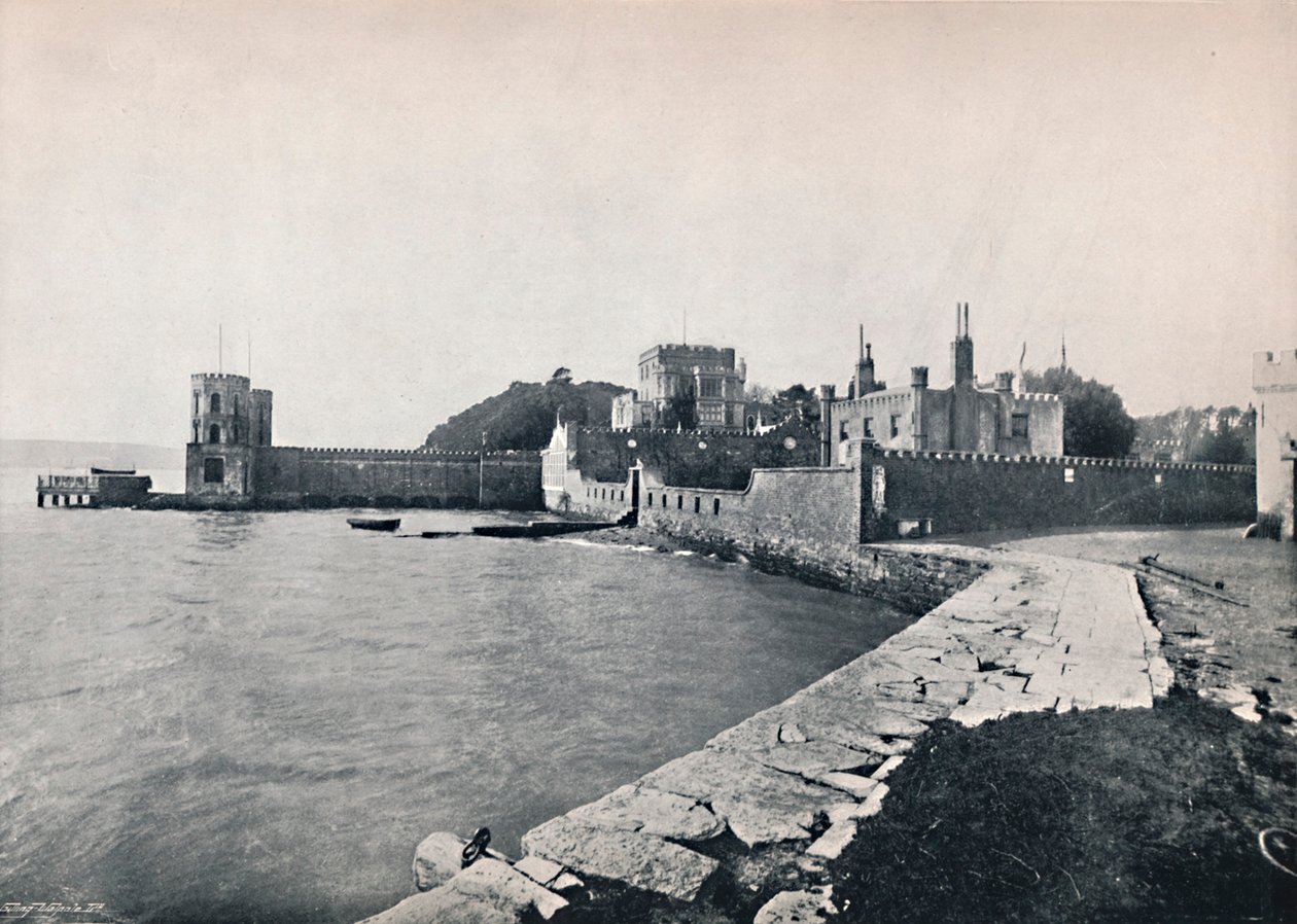 Branksea Island - Yleisnäkymä linnalle, 1895 tekijältä Unbekannt