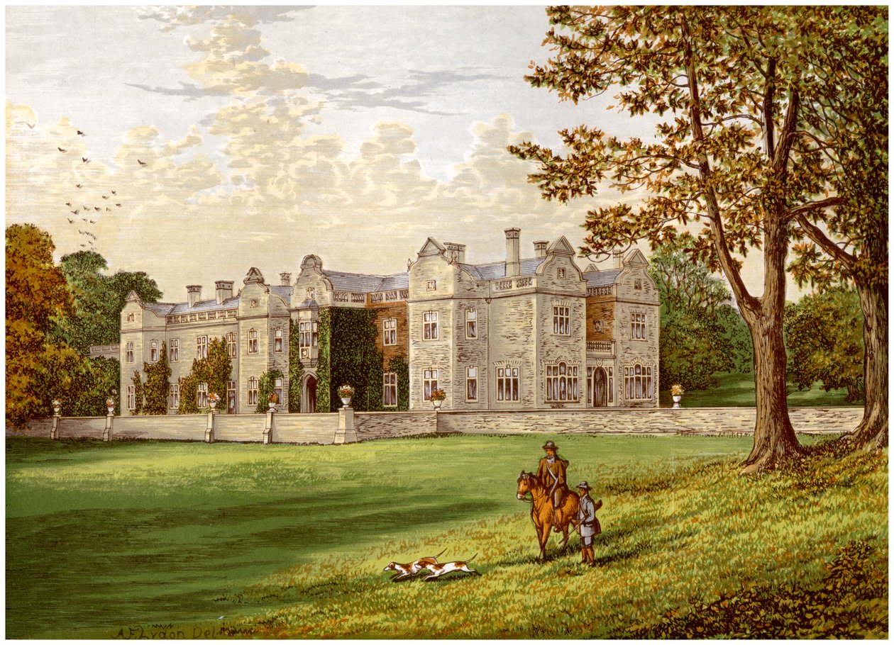 Brantingham Thorpe, Yorkshire, Sykesin perheen koti, vuodelta 1880 tekijältä Unbekannt