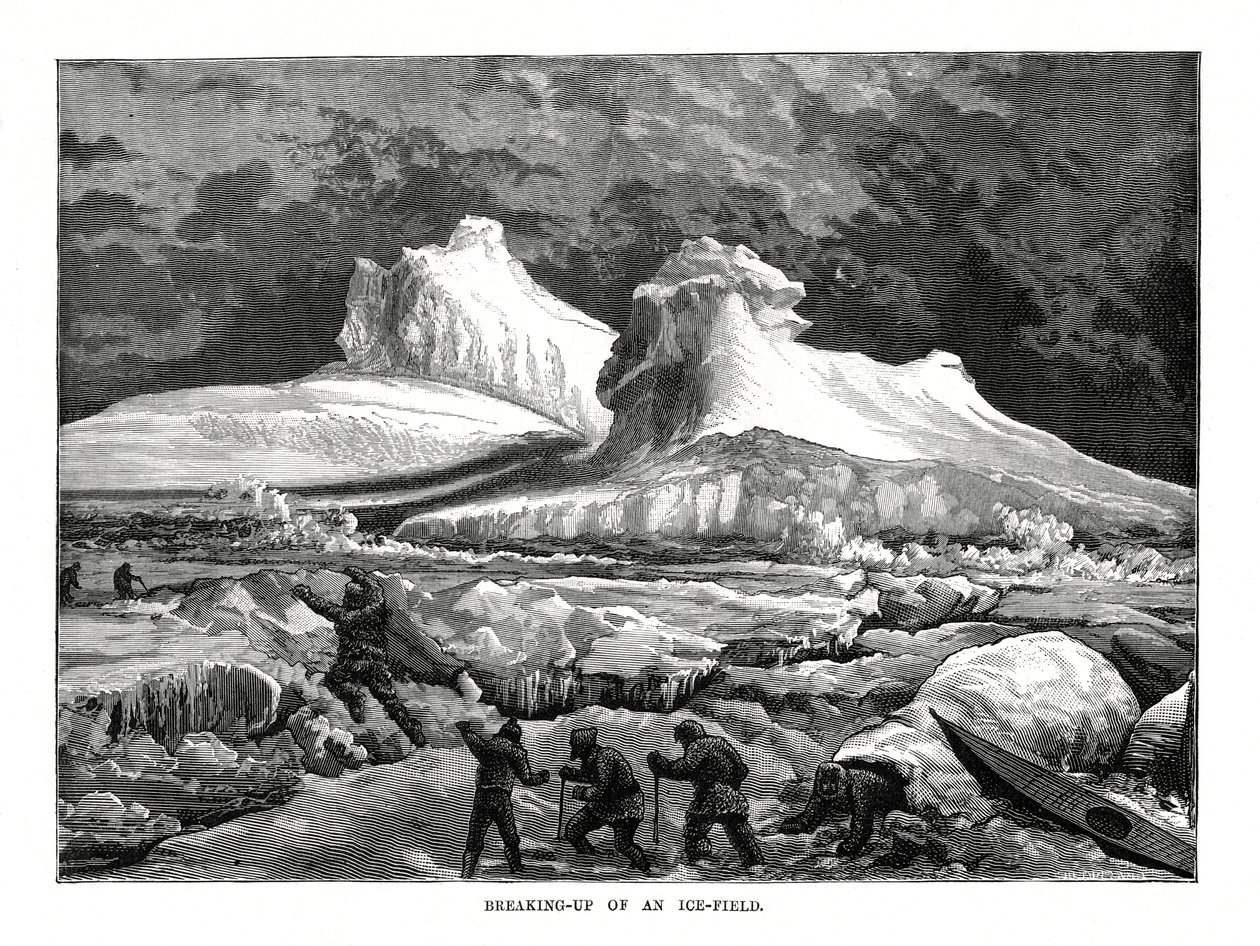 Jääkentän hajoaminen, 1877 tekijältä Unbekannt