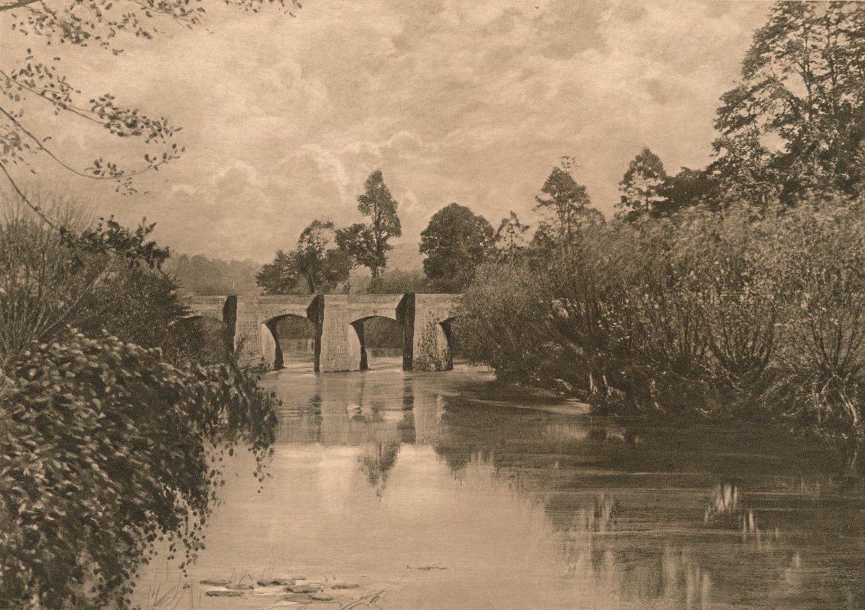 Silta Limpley Stokessa Lower Avonissa, 1902 tekijältä Unbekannt
