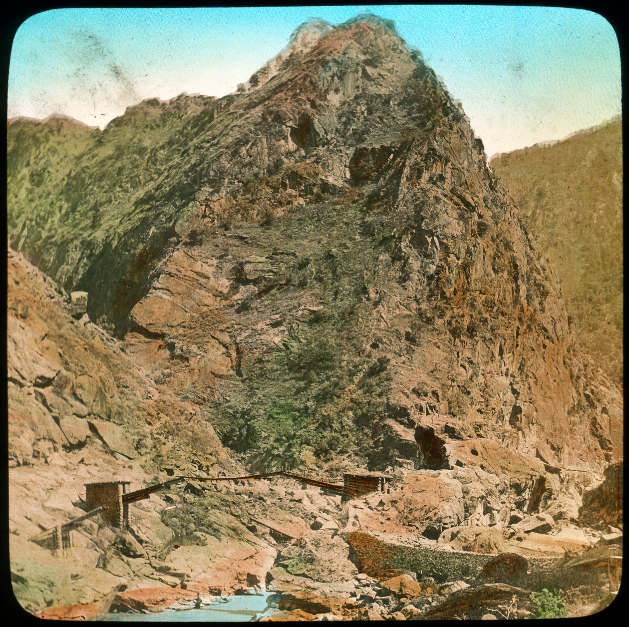 Silta Sutleij-joen yli, Wanga, Intia, 1800-luvun loppu tai 1900-luvun alku tekijältä Unbekannt