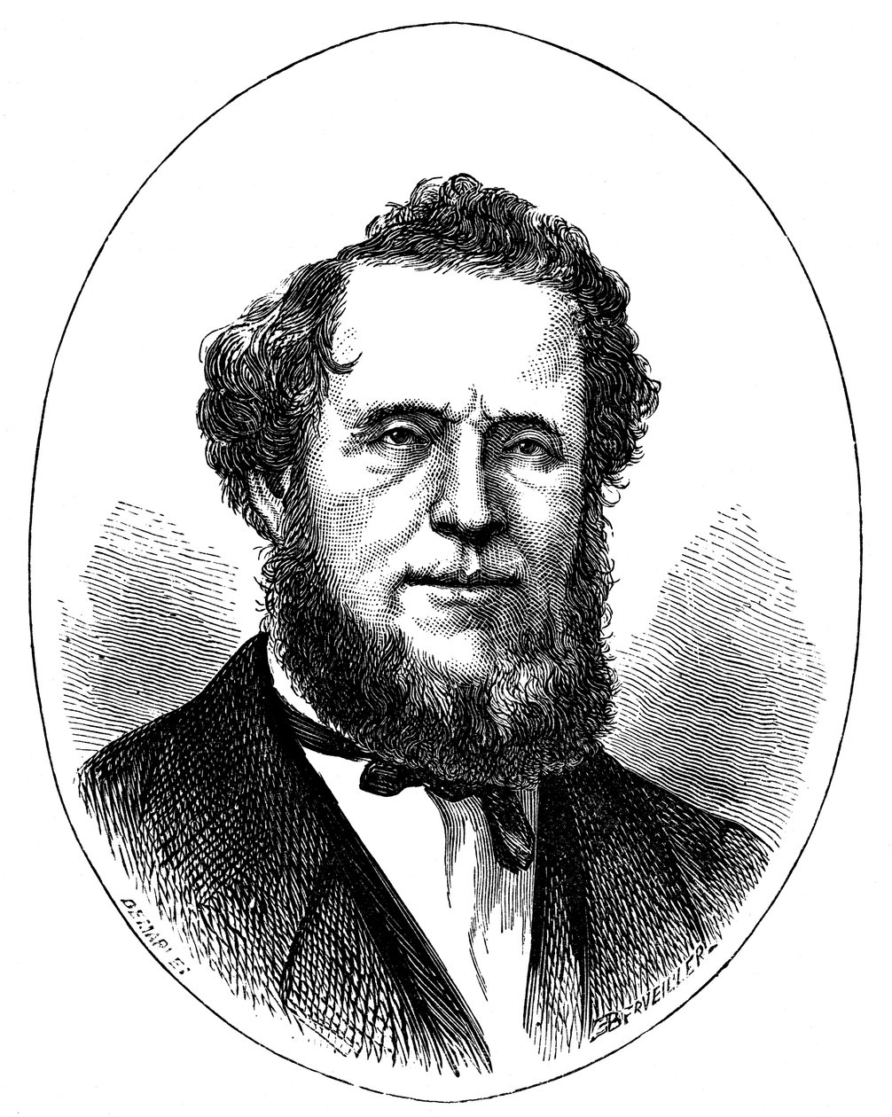 Brigham Young, amerikkalainen mormonijohtaja, 1870 tekijältä Unbekannt