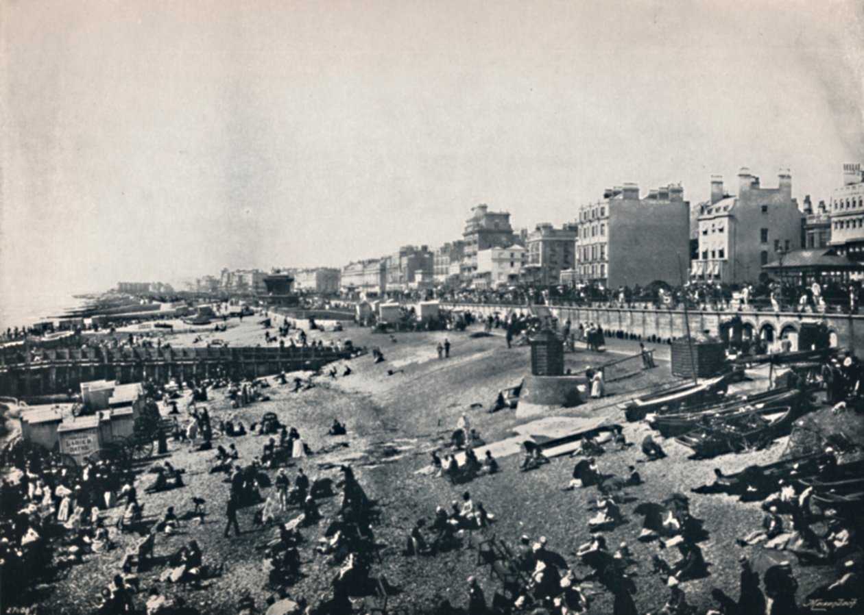 Brighton - Pitkä ranta-alue, 1895 tekijältä Unbekannt
