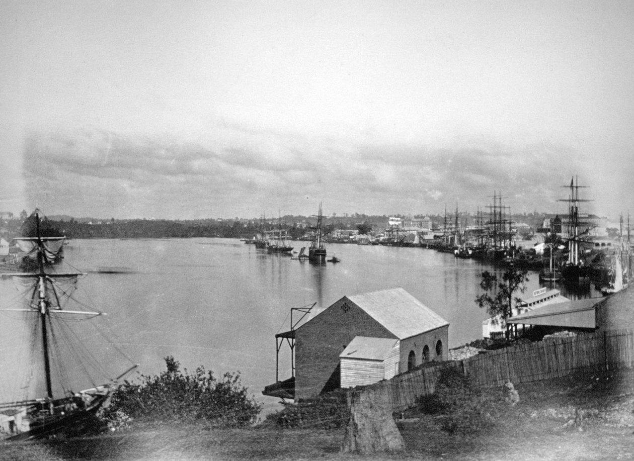 Brisbane River, Kaakkois Queensland, Australia, 1870-1880 tekijältä Unbekannt
